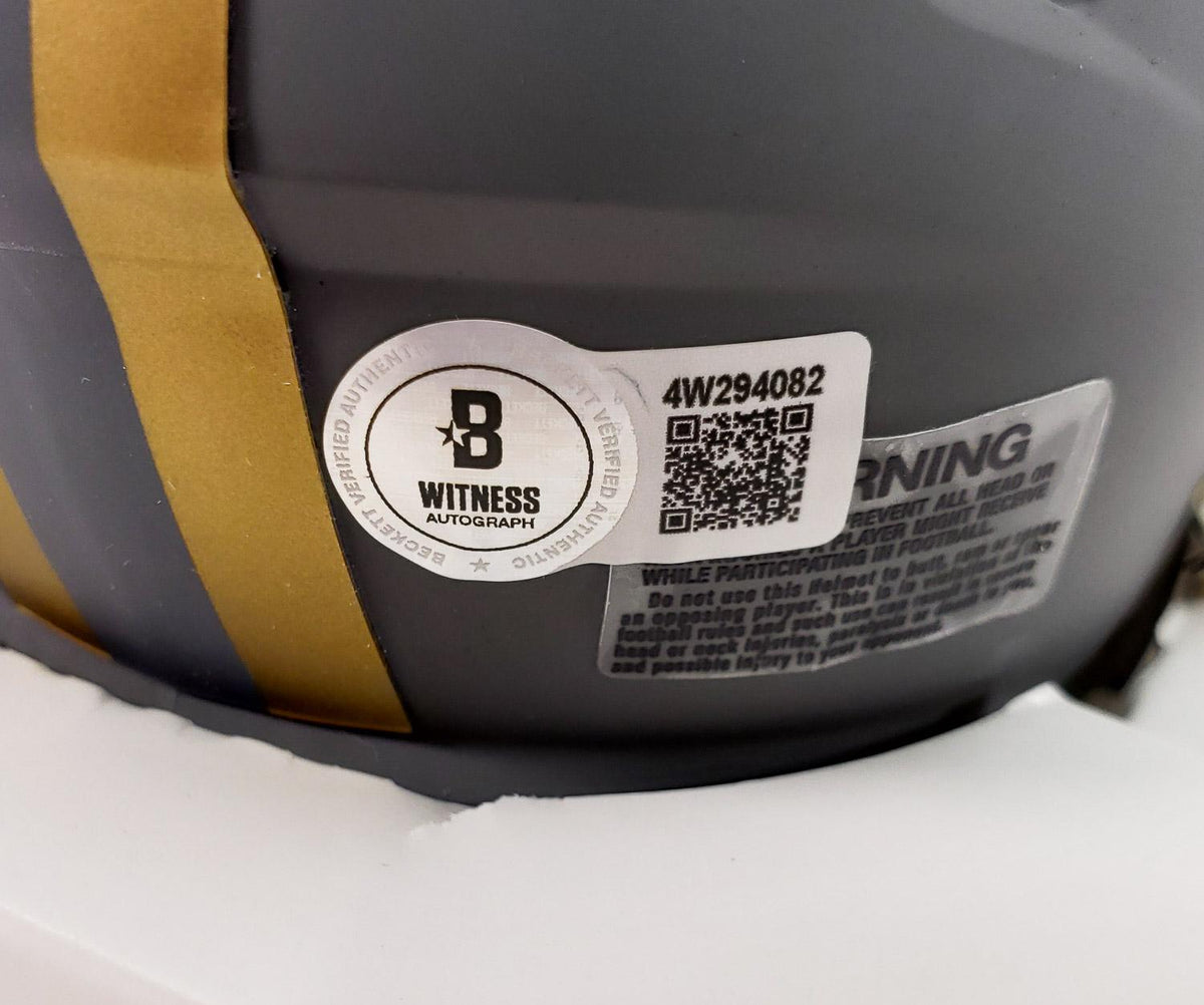 Fred Warner Signed San Francisco 49ers Slate Alternate Speed Mini Helmet