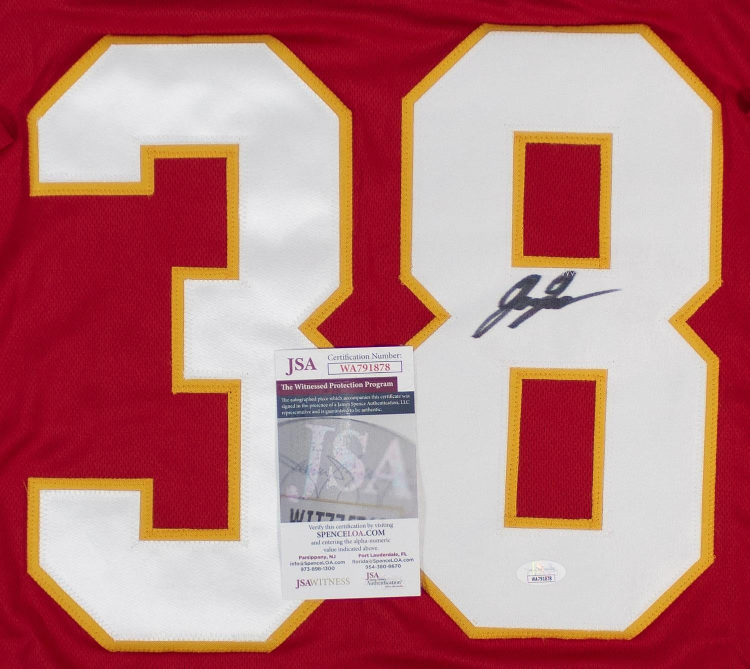 L'Jarius Sneed Signed Kansas City Chiefs Custom Jersey (JSA Witness COA)