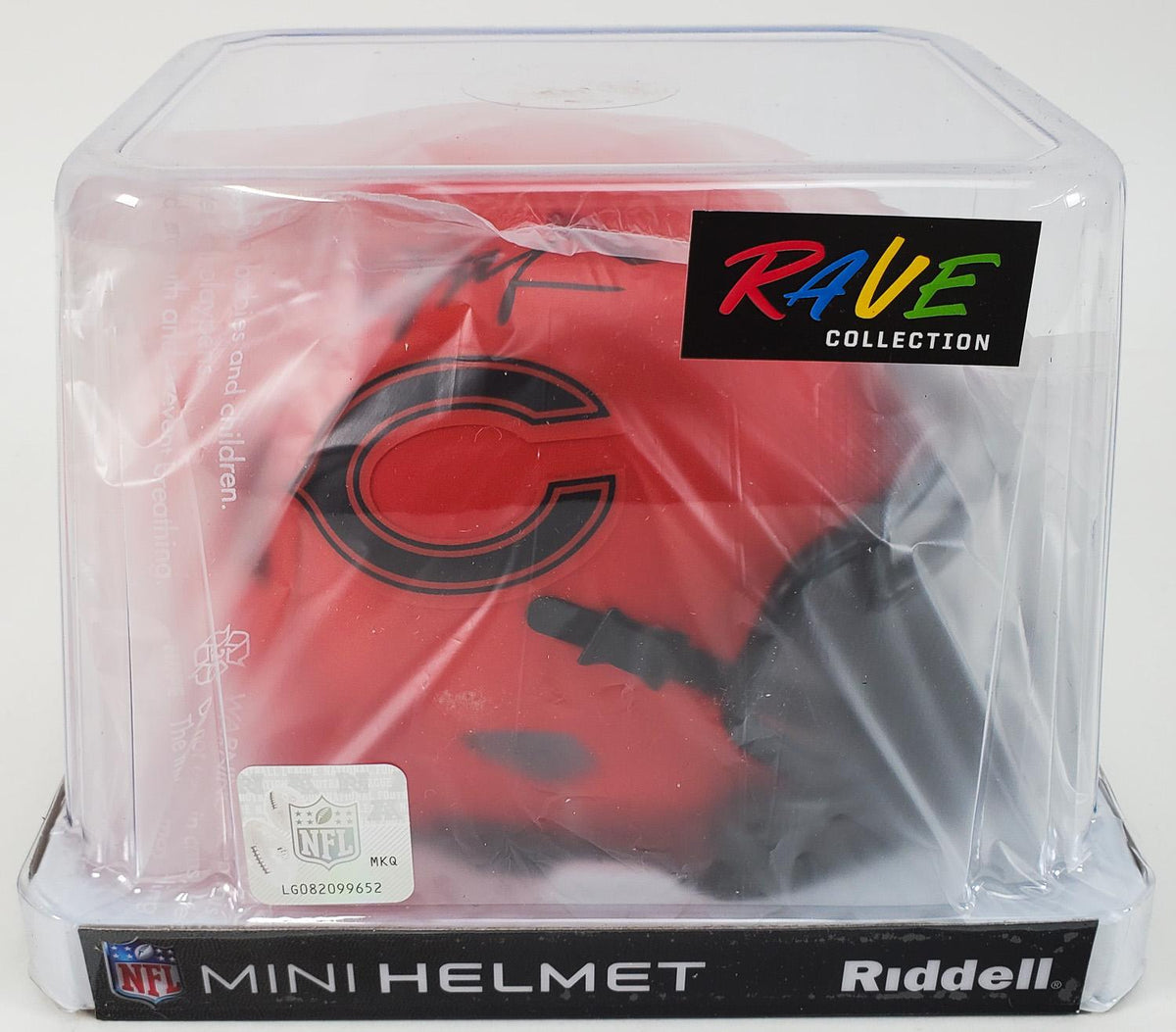 DJ Moore Signed Chicago Bears Rave Alternate Speed Mini Helmet (Beckett Witness)