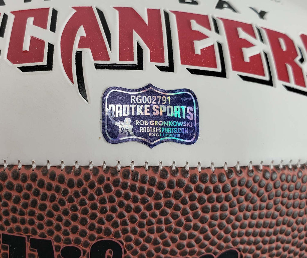 Rob Gronkowski Signed Tampa Bay Buccaneers Football Radtke Sports Authenticated
