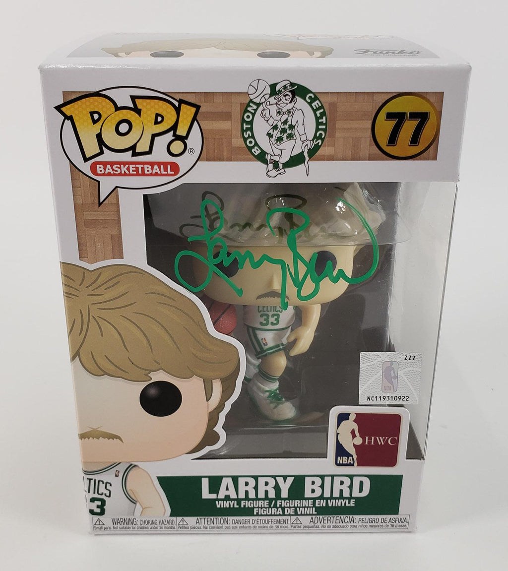 Larry Bird Autographed Funko Pop Vinyl Radtke COA Boston Celtics Legend