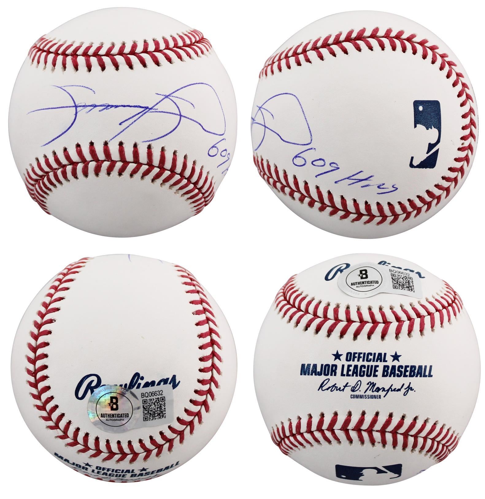 Sammy Sosa “609 HR” Signed OML Baseball (Beckett Certified) with Display Case