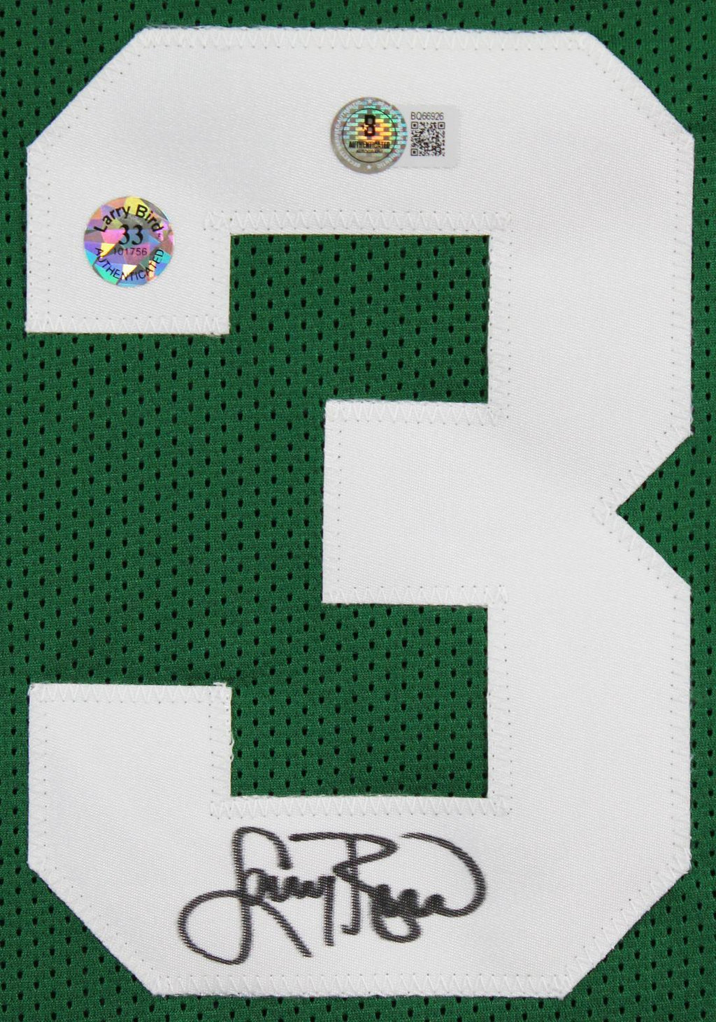 Larry Bird Signed Boston Celtics Basketball Jersey Beckett Authenticated Auto