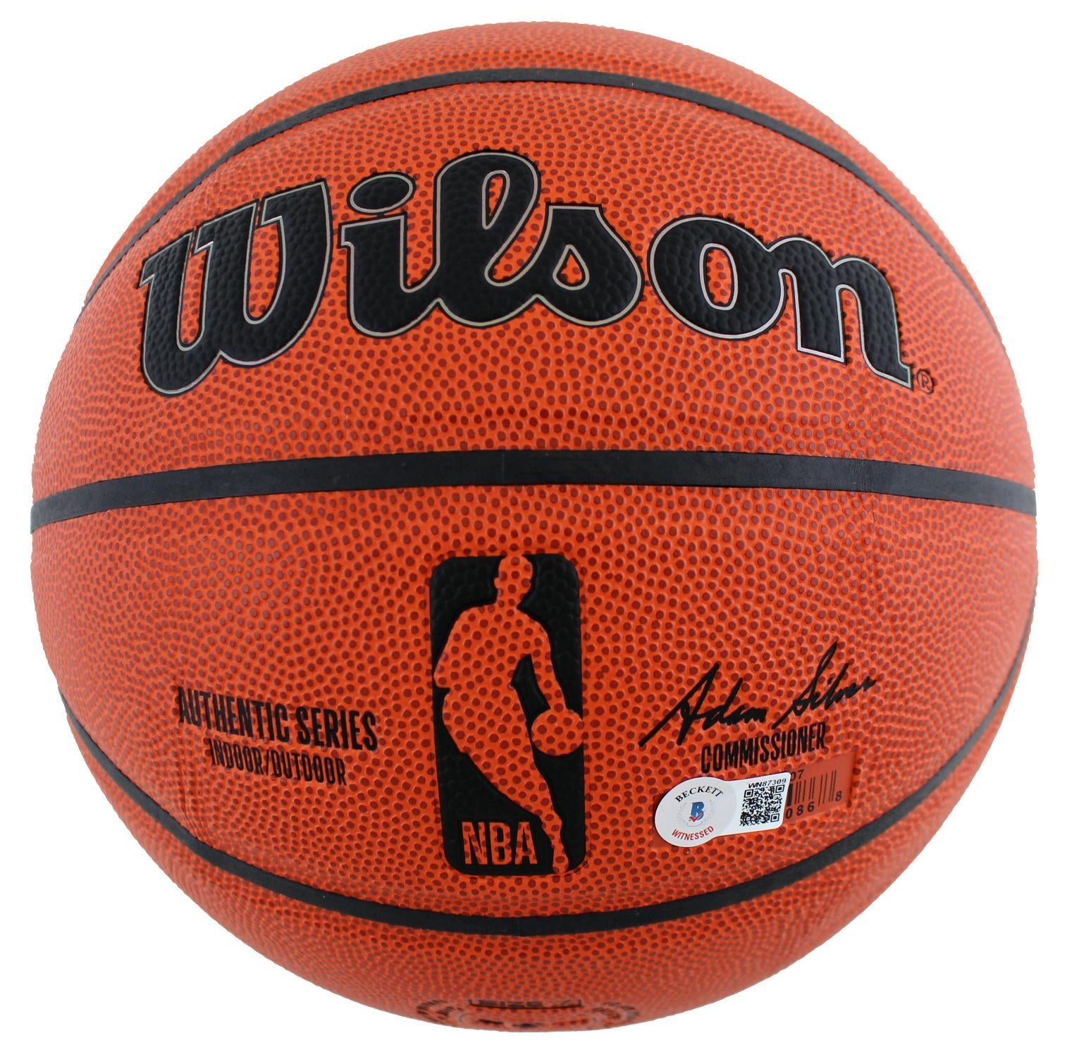 Magic Johnson Signed Wilson Basketball (Beckett Witness Certified)