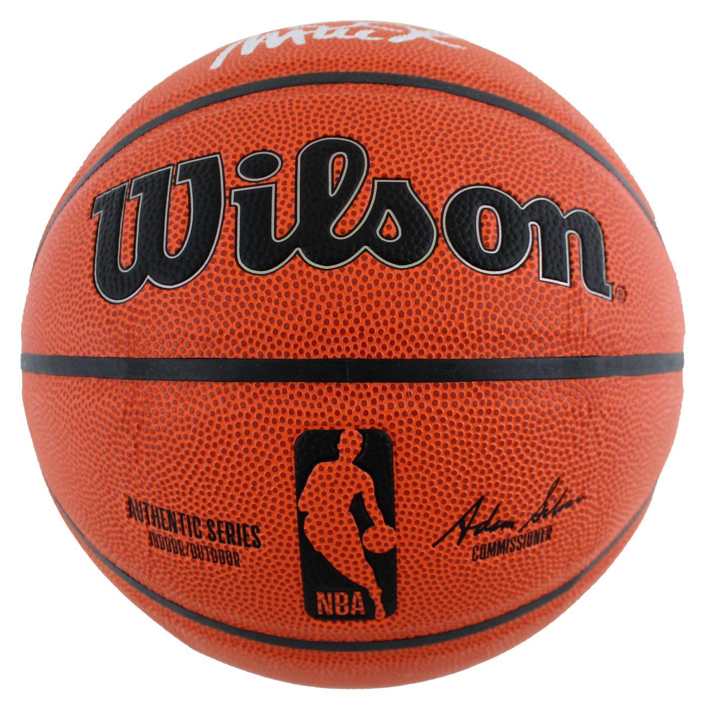 Magic Johnson Signed Wilson Basketball (Beckett Witness Certified)