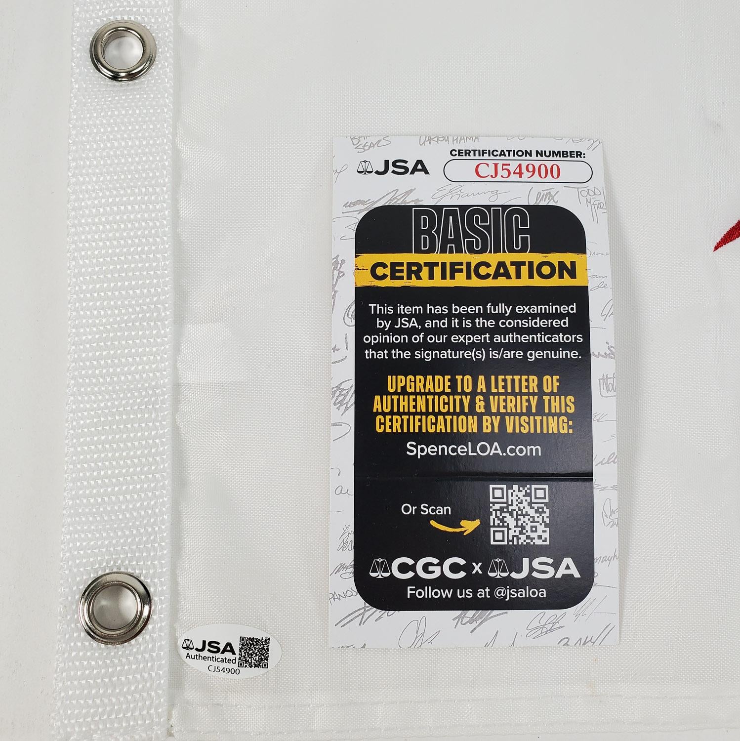 Jordan Spieth Signed 2019 US Open Pebble Beach Golf Pin Flag ( JSA COA)