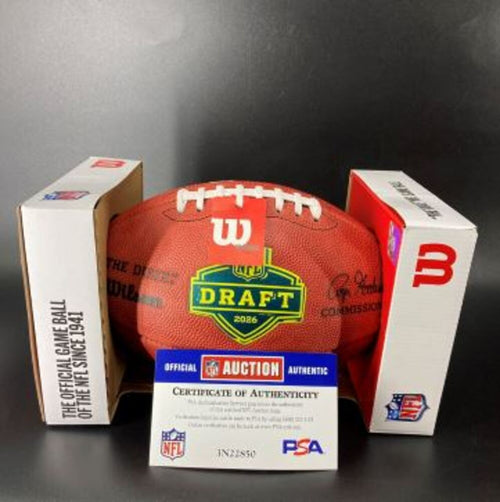 2026 NFL Draft No. 2 Overall Pick – David Bailey Signed NFL Football | PSA COA