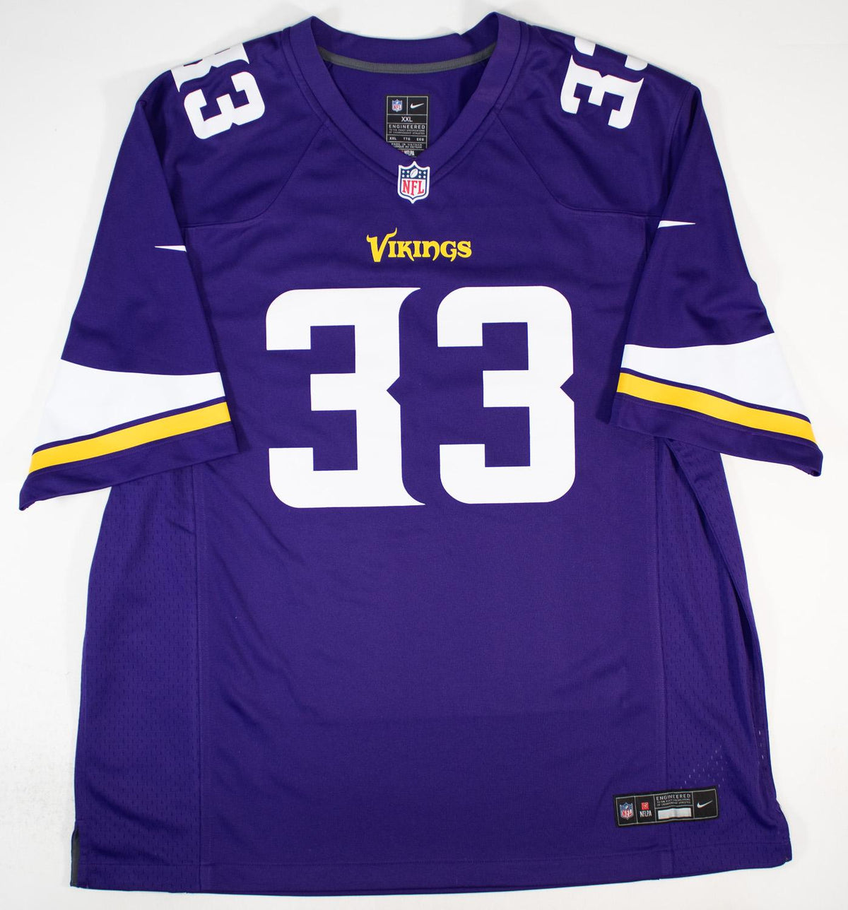 Aaron Jones Signed Minnesota Vikings Nike NFL Replica Game Jersey (Fanatics Certified)