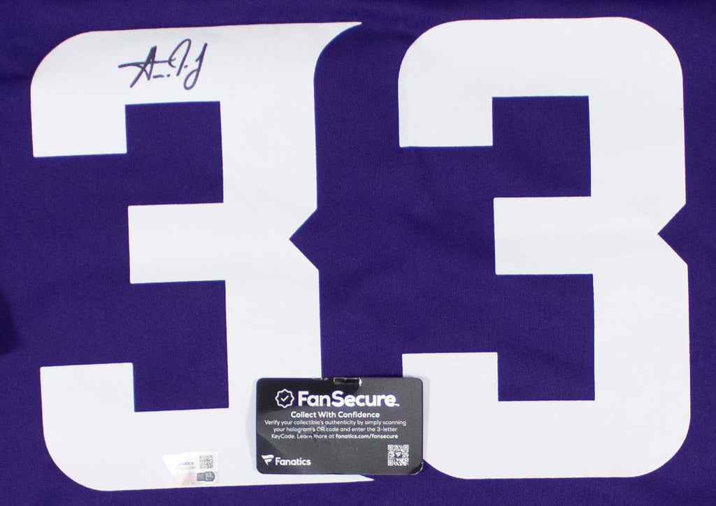 Aaron Jones Signed Minnesota Vikings Nike NFL Replica Game Jersey (Fanatics Certified)