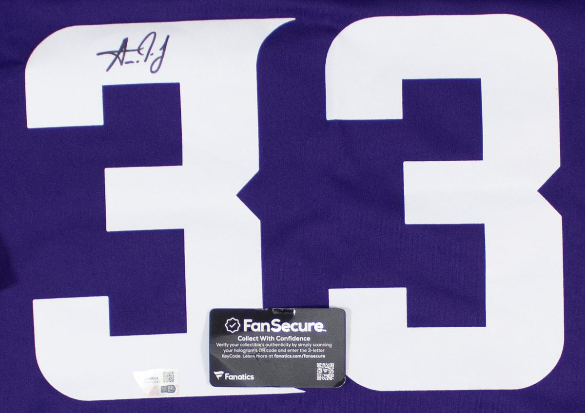 Aaron Jones Signed Minnesota Vikings Nike NFL Replica Game Jersey (Fanatics Certified)