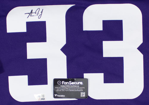 Aaron Jones Signed Minnesota Vikings Nike NFL Replica Game Jersey (Fanatics Certified)