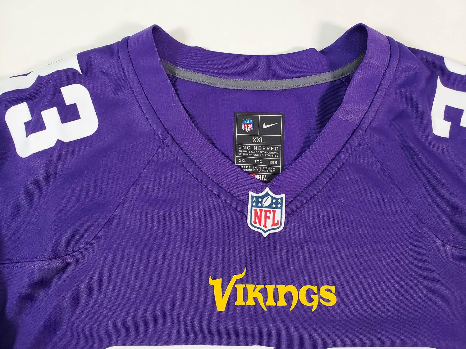 Aaron Jones Signed Minnesota Vikings Nike NFL Replica Game Jersey (Fanatics Certified)